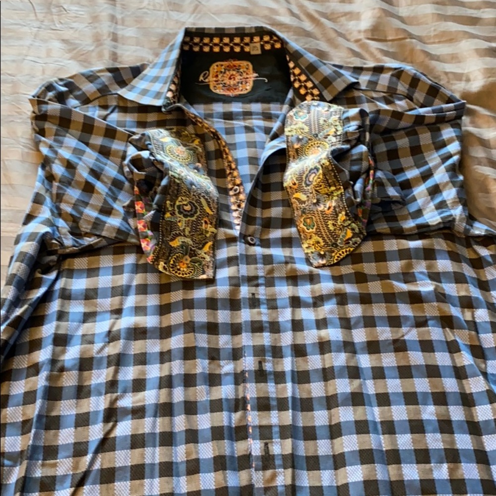 Robert Graham blue button down